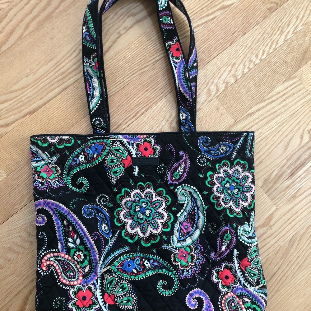 Vera Bradley black paisley tote